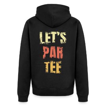 Blague d’amateur de golf - Veste à capuche bio Premium Unisexe - noir - Dos - Nico (187cm)