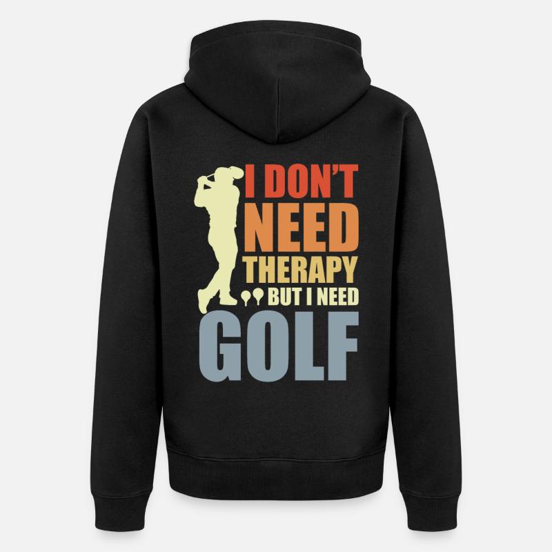Drôle de blague de golf - Veste à capuche bio Premium Unisexe - noir