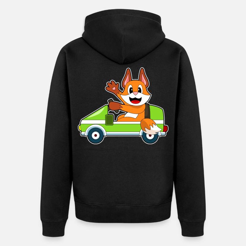 Voiture Fuchs - Veste à capuche bio Premium Unisexe - noir