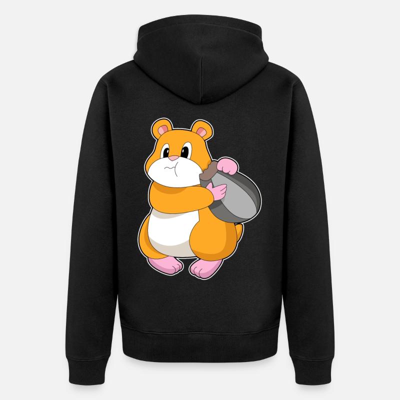 Hamster Noyer - Veste à capuche bio Premium Unisexe - noir