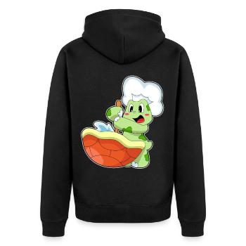 Cuisinière Tortue Cuisinière Cuisinière Cuisson - Veste à capuche bio Premium Unisexe - noir - Dos - Nico (187cm)