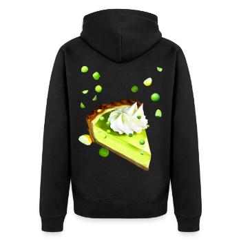 Lime Cake Lemon Lime - Unisex Premium Organic Zip Hoodie - black - Back - Nico (187cm)
