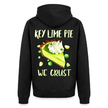 Key Lime Pie - Unisex Premium Organic Zip Hoodie - black - Back - Nico (187cm)