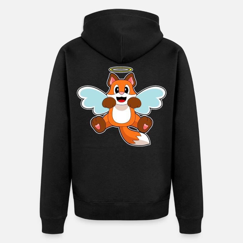 Fox Angel - Veste à capuche bio Premium Unisexe - noir
