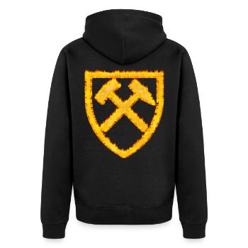 Mine de charbon à marteau et maillet Dortmund - Veste à capuche bio Premium Unisexe - noir - Dos - Nico (187cm)