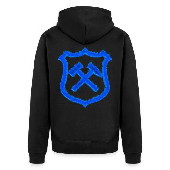 Extraction de marteaux et de maillets Cadeau de charbon Schalke - Veste à capuche bio Premium Unisexe - noir - Dos - Nico (187cm)