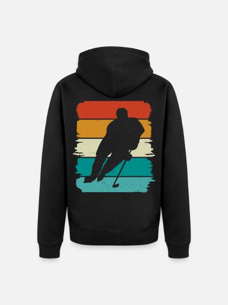 Eishockey - Unisex Premium Organic Zip Hoodie - black