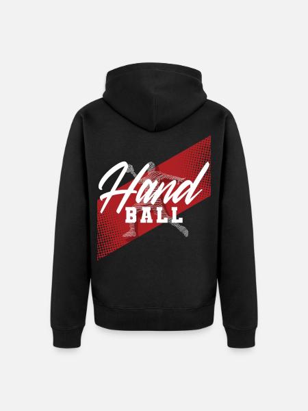 Handball Handballer - Unisex Premium Bio Zip Hoodie - Schwarz