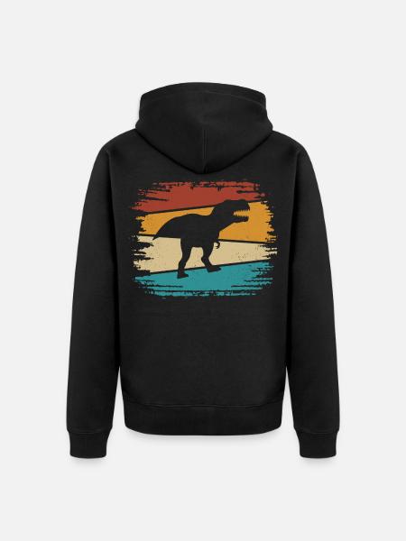 T-Rex - Veste à capuche bio Premium Unisexe - noir