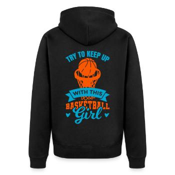 Basketteur - Veste à capuche bio Premium Unisexe - noir - Dos - Nico (187cm)