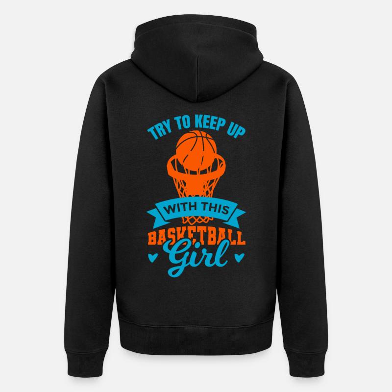 Basketteur - Veste à capuche bio Premium Unisexe - noir