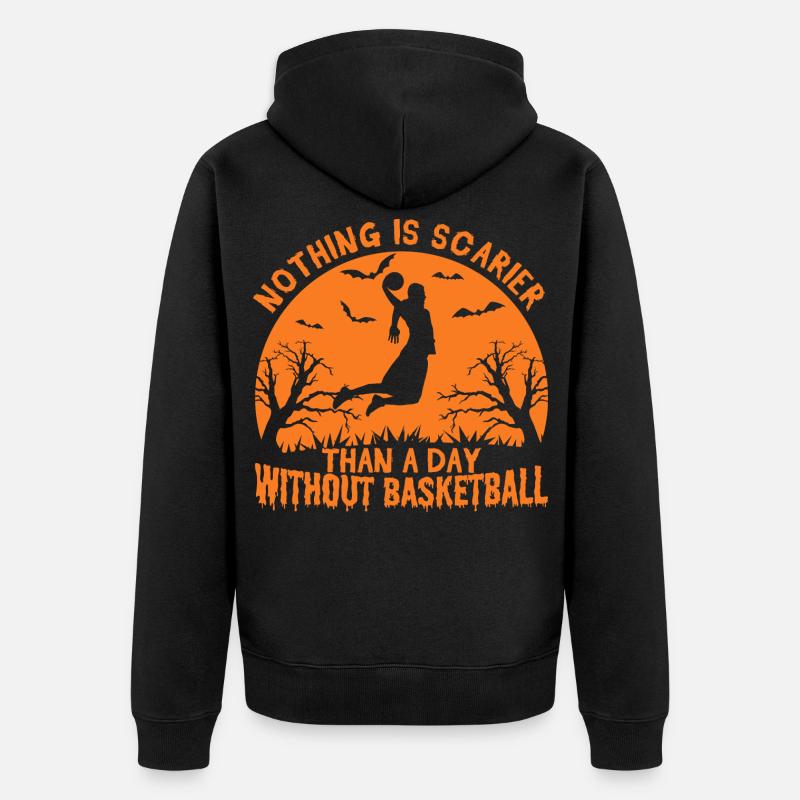 Citation d’un joueur de basket-ball - Veste à capuche bio Premium Unisexe - noir