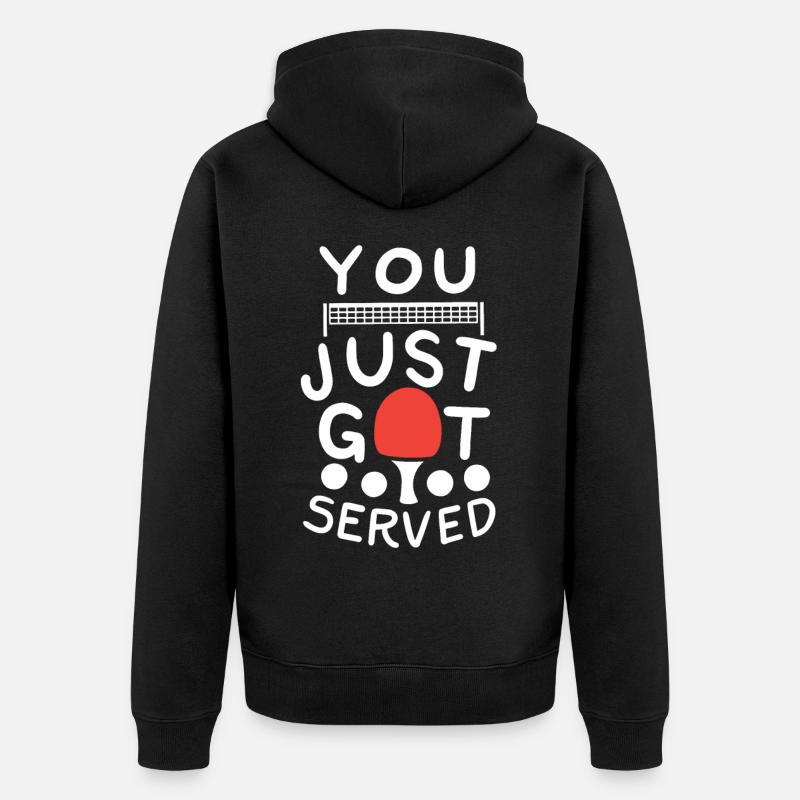 Vous venez d’être servi - Veste à capuche bio Premium Unisexe - noir