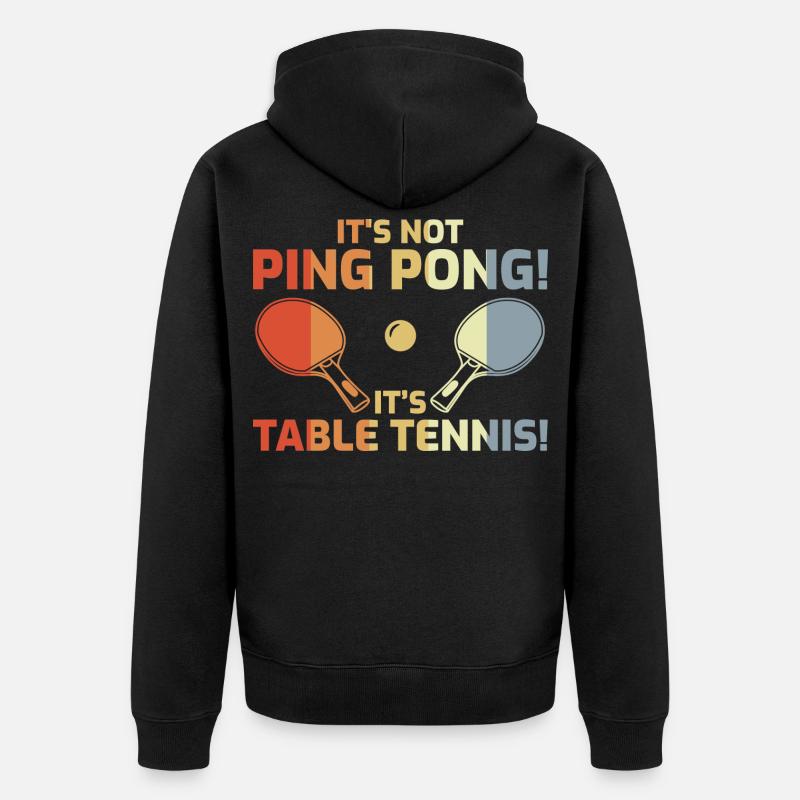 Ce n’est pas du ping-pong - Veste à capuche bio Premium Unisexe - noir