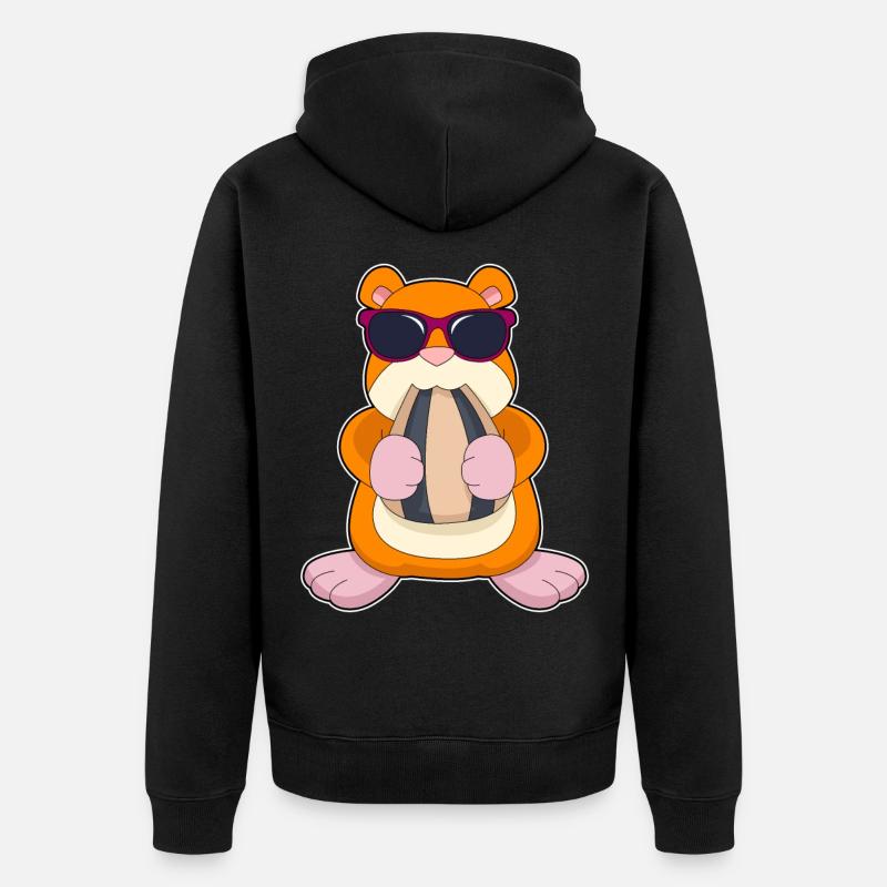 Lunettes de soleil Hamster - Veste à capuche bio Premium Unisexe - noir