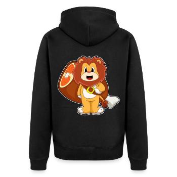 Viande de lion - Veste à capuche bio Premium Unisexe - noir - Dos - Nico (187cm)
