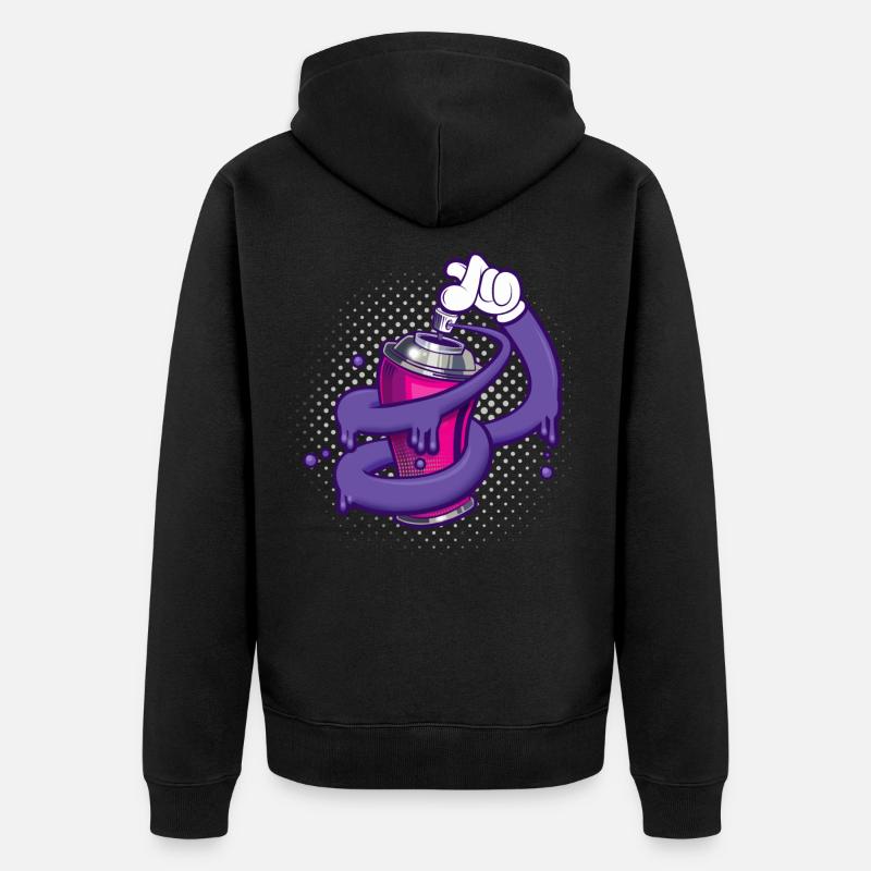 Express myself - Veste à capuche bio Premium Unisexe - noir