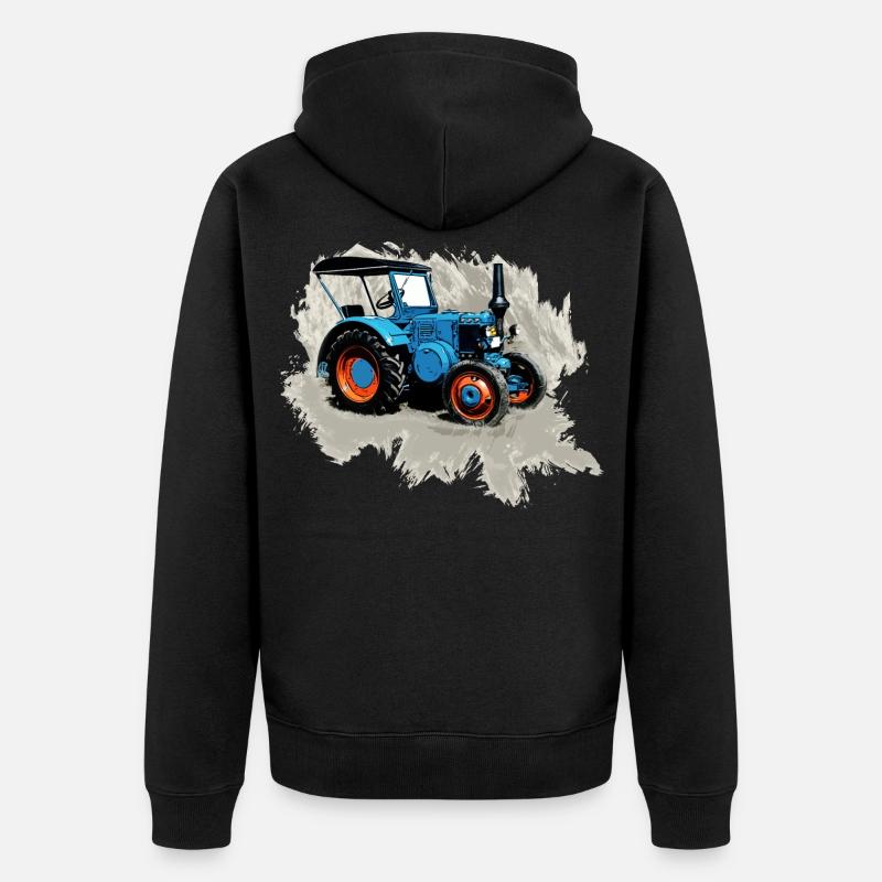 Tracteur Lanz - Veste à capuche bio Premium Unisexe - noir
