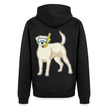 Plongée en snorkel Retriever - Veste à capuche bio Premium Unisexe - noir - Dos - Nico (187cm)