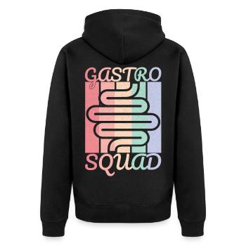 New Gastro Nurse Squad Gastroenterology Doctor - Unisex Premium Organic Zip Hoodie - black - Back - Nico (187cm)