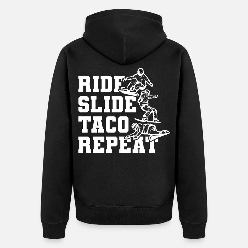 Planche à neige Taco - Veste à capuche bio Premium Unisexe - noir