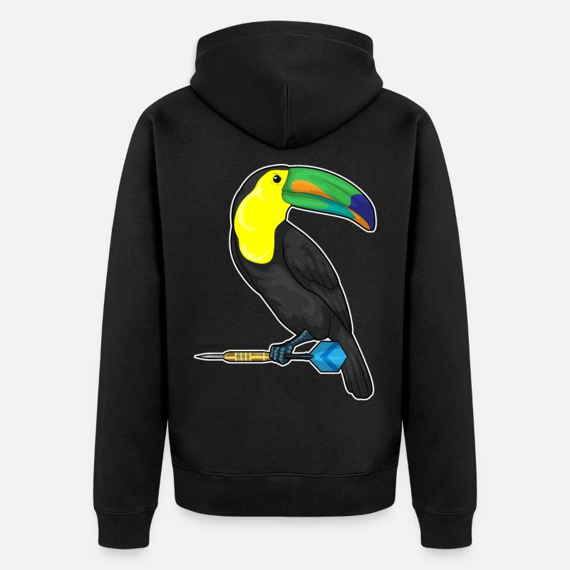Toucan Dart Dart - Veste à capuche bio Premium Unisexe - noir