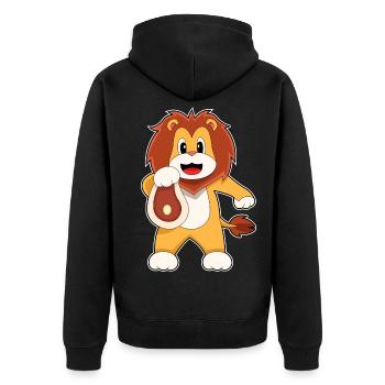 Viande de lion - Veste à capuche bio Premium Unisexe - noir - Dos - Nico (187cm)