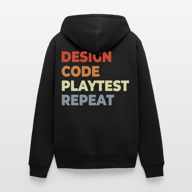 Game Development Workflow Unisex Premium Organic Zip Hoodie