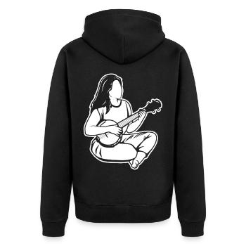 Banjo Fille - Veste à capuche bio Premium Unisexe - noir - Dos - Nico (187cm)