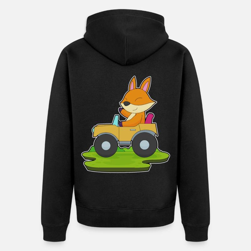 Fuchs Auto - Veste à capuche bio Premium Unisexe - noir
