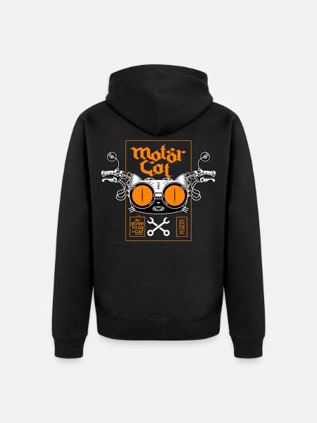 MOTORCAT 02 - Veste à capuche bio Premium Unisexe - noir
