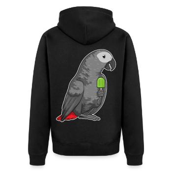 Perroquet Popsicle - Veste à capuche bio Premium Unisexe - noir - Dos - Nico (187cm)