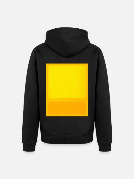 Rothko style in digital colors - Unisex Premium Organic Zip Hoodie - black