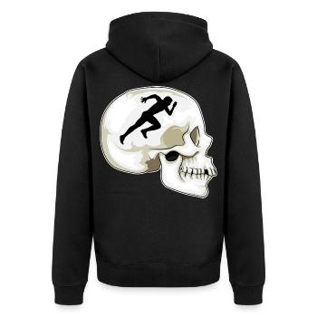 Skull Jogger Jogging Sport - Veste à capuche bio Premium Unisexe - noir - Dos - Nico (187cm)