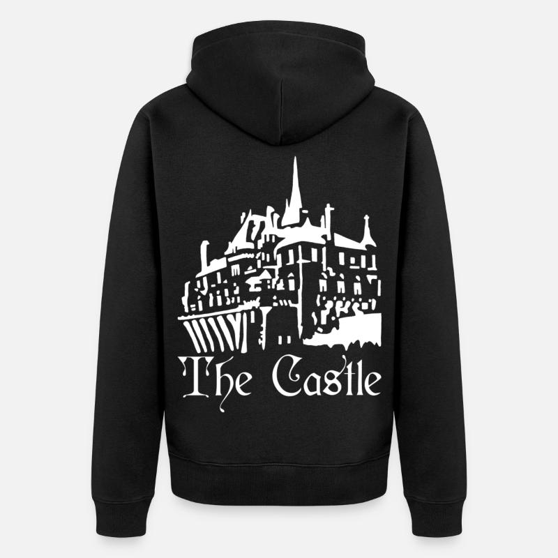 Le château blanc - Veste à capuche bio Premium Unisexe - noir