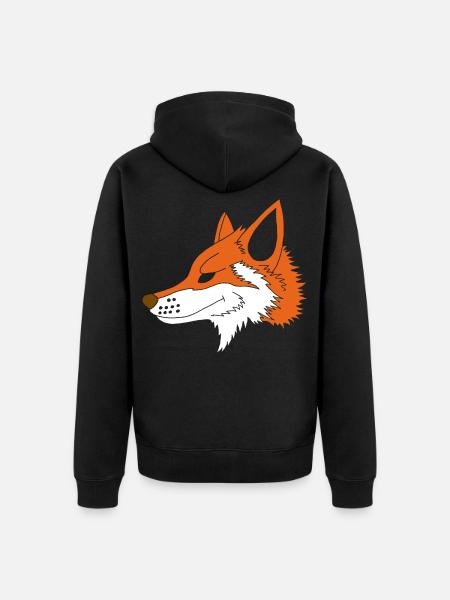 Cunning as a fox - Unisex Premium Organic Zip Hoodie - black