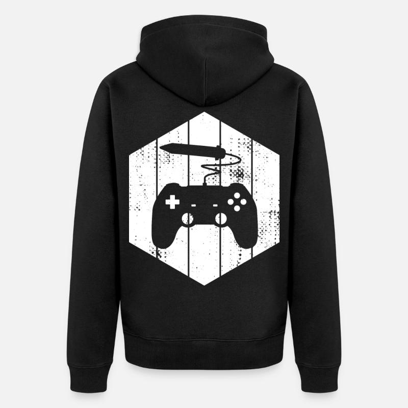 Artiste 2D - Veste à capuche bio Premium Unisexe - noir