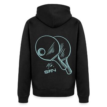 pagaie - Veste à capuche bio Premium Unisexe - noir - Dos - Nico (187cm)