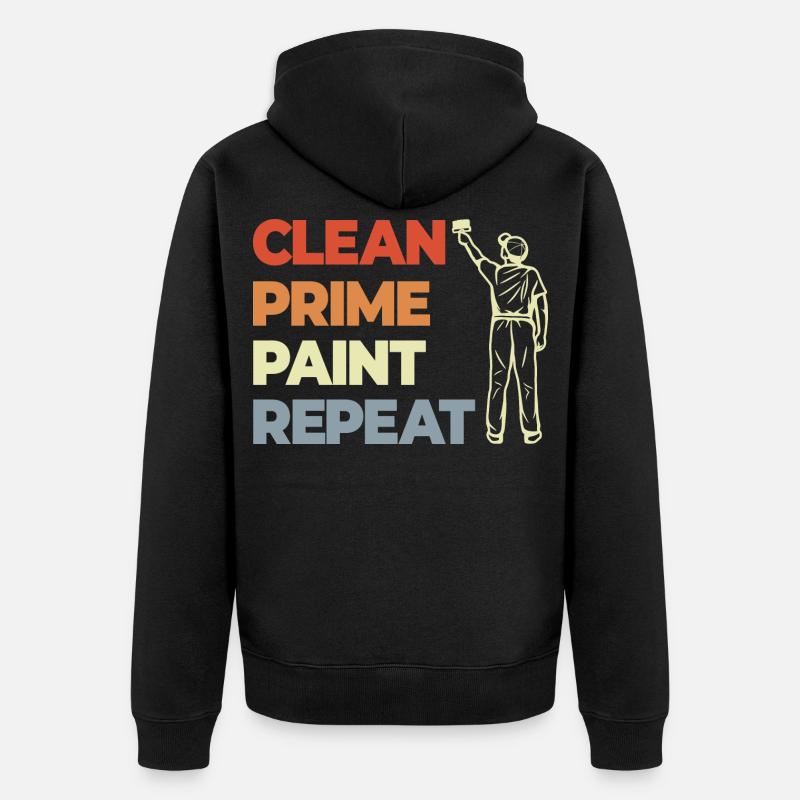Répéter la peinture Clean Prime - Veste à capuche bio Premium Unisexe - noir