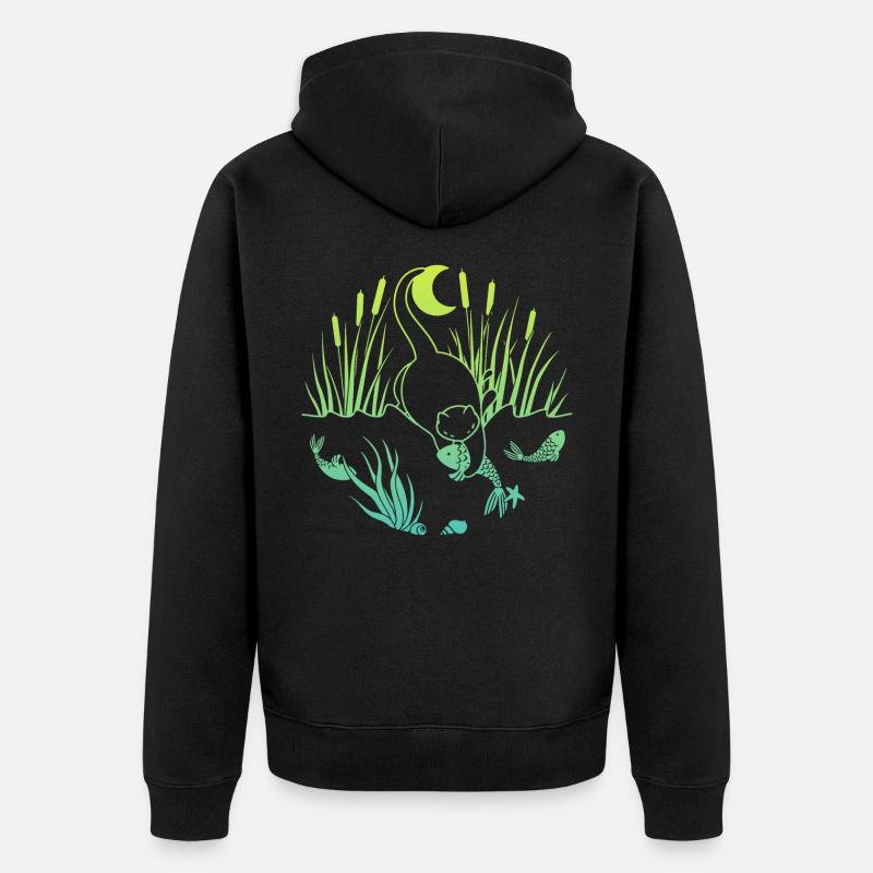 Prise de minuit - Veste à capuche bio Premium Unisexe - noir