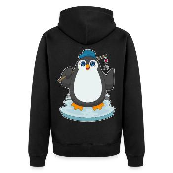 Canne à pêche Penguin Angler Canne à pêche - Veste à capuche bio Premium Unisexe - noir - Dos - Nico (187cm)