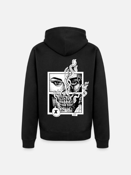 Fin de l’étranger - Veste à capuche bio Premium Unisexe - noir