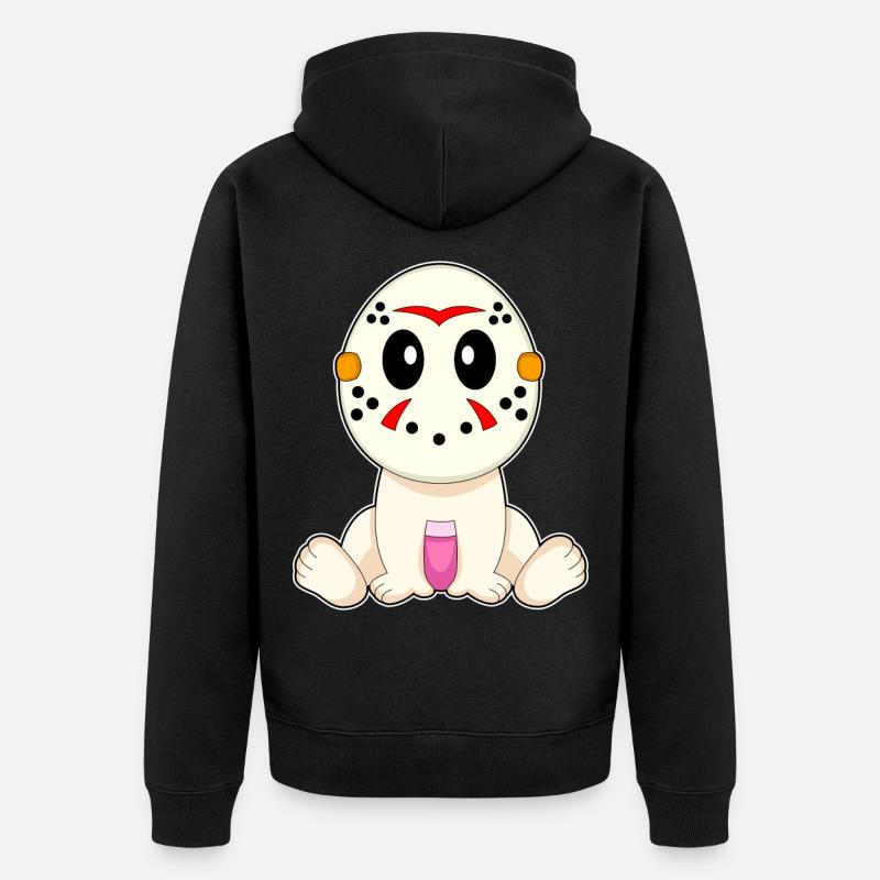Bébé Halloween - Veste à capuche bio Premium Unisexe - noir