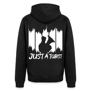 Joueurs de tuba - Veste à capuche bio Premium Unisexe - noir - Dos - Nico (187cm)