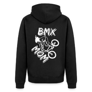Écrou BXM - Veste à capuche bio Premium Unisexe - noir - Dos - Nico (187cm)