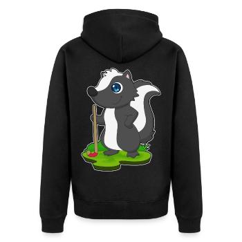 Skunk Hockey sur gazon Stick - Veste à capuche bio Premium Unisexe - noir - Dos - Nico (187cm)