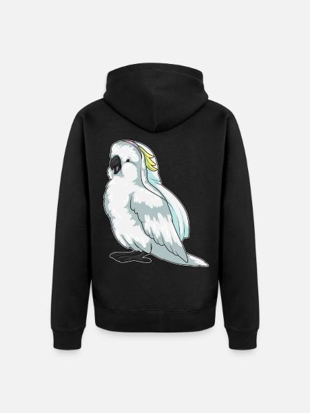 Parrot Bridal Veil Wedding - Unisex Premium Organic Zip Hoodie - black
