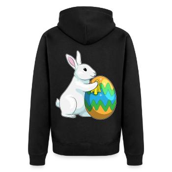 Nettoyage de Pâques Bunny - Veste à capuche bio Premium Unisexe - noir - Dos - Nico (187cm)