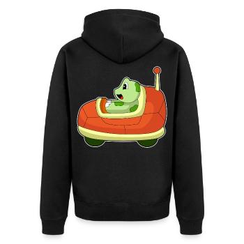 Voiture de tortue - Veste à capuche bio Premium Unisexe - noir - Dos - Nico (187cm)