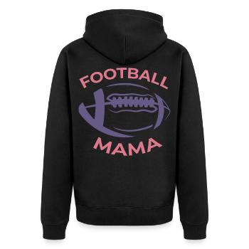 Maman de football - Veste à capuche bio Premium Unisexe - noir - Dos - Nico (187cm)